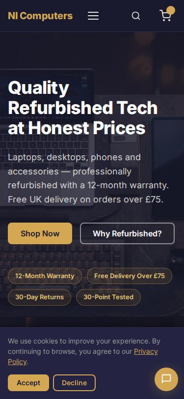 NI Computers mobile view